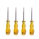 4 PCS Disassembly Tool Screwdriver Sleeve Applicable For Nintendo N64 / SFC / GB / NES / NGC(Transparent Yellow 3.8mm) - 1