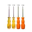 4 PCS Disassembly Tool Screwdriver Sleeve Applicable For Nintendo N64 / SFC / GB / NES / NGC(Transparent Yellow 3.8mm) - 2