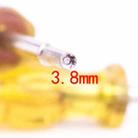 4 PCS Disassembly Tool Screwdriver Sleeve Applicable For Nintendo N64 / SFC / GB / NES / NGC(Transparent Yellow 3.8mm) - 4