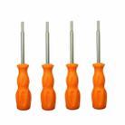 4 PCS Disassembly Tool Screwdriver Sleeve Applicable For Nintendo N64 / SFC / GB / NES / NGC(Orange Yellow 3.8mm) - 1