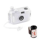Cute Retro Film Waterproof Shockproof Camera With Disposable Film(All White Shell) - 1