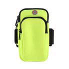 3 PCS Running Mobile Phone Arm Bag Men And Women Fitness Outdoor Hand Bag Wrist Bag  for Mobile Phones Within 6.5 inch( Green) - 1