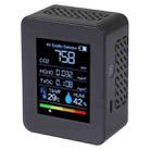 TVOC1 Portable CO2 Air Quality Formaldehyde Carbon Dioxide Detector Indoor Temperature Hygrometer with LED Digital Display(Black) - 1