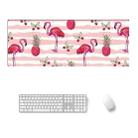 800x300x2mm  Office Learning Rubber Mouse Pad Table Mat(1 Flamingo) - 1