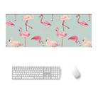 800x300x2mm  Office Learning Rubber Mouse Pad Table Mat(5 Flamingo) - 1