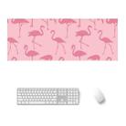 800x300x4mm Office Learning Rubber Mouse Pad Table Mat(7 Flamingo) - 1