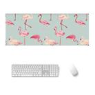 800x300x5mm Office Learning Rubber Mouse Pad Table Mat(5 Flamingo) - 1
