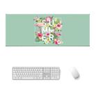 900x400x4mm Office Learning Rubber Mouse Pad Table Mat(2 Flamingo) - 1