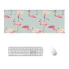 900x400x4mm Office Learning Rubber Mouse Pad Table Mat(5 Flamingo) - 1