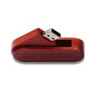 USB 2.0 Wooden Rotating U Disk, Capacity: 16GB(Apricot) - 1