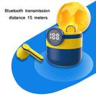 XHR TWS Touch Control Wireless Bluetooth Headphones with Digital Display(Yellow) - 5