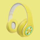 B39 Macaron Wireless Bluetooth Headset Foldable Gaming Headset Support TF Card(Lemon Yellow) - 1