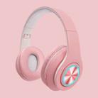 B39 Macaron Wireless Bluetooth Headset Foldable Gaming Headset Support TF Card(Cherry Pink) - 1