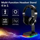 RGBD9 RGB Headset Stand Color-Changing Gaming Headset Stand Gaming Headset Display Stand with Dual USB Ports(Black) - 4