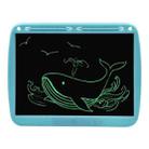 15inch Charging Tablet Doodle Message Double Writing Board LCD Children Drawing Board, Specification: Monochrome Lines (Blue) - 1