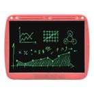 15inch Charging Tablet Doodle Message Double Writing Board LCD Children Drawing Board, Specification: Monochrome Lines (Pink)  - 1