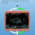 15inch Charging Tablet Doodle Message Double Writing Board LCD Children Drawing Board, Specification: Monochrome Lines (Pink)  - 4