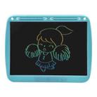 15inch Charging Tablet Doodle Message Double Writing Board LCD Children Drawing Board, Specification: Blue Colorful Lines (Blue) - 1