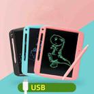 Children LCD Painting Board Electronic Highlight Written Panel Smart Charging Tablet, Style: 9 inch Monochrome Lines (Pink) - 2