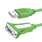 D.Y.TECH USB to RS232 Serial Cable(Green White 1.8M) - 1