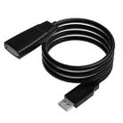 D.Y.TECH USB 2.0 Extension Cable Male to Female Cable with Signal Amplifier, Length： 5m - 1