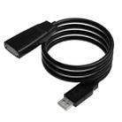 D.Y.TECH USB 2.0 Extension Cable Male to Female Cable with Signal Amplifier, Length： 10m - 1