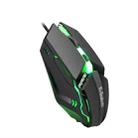 2 PCS K-Snake M11 4 Keys 1600DPI Luminous Game Wired Mouse Notebook Desktop USB Wired Mouse, Cable Length: 1.5m - 1