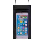 FT2088 Mobile Phone Waterproof Transparent Seal Bag Swimming TPU Mobile Phone Waterproof Case(Black) - 1