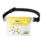 AFISHTOUR FW2067 Drifting Touch Screen Waterproof Bag Waterproof Swimming Waist Bag(Light Yellow) - 1