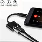 USB-C / Type-C to 3.5mm Aux + USB-C / Type C Earphone Adapter Charger Audio Cable(black) - 4