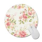 3 PCS Round Rose Flower Rubber Cloth Mouse Pad Heat Transfer Non-Slip Mouse Pad, Size:  20 x 20cm(Rose 4) - 1