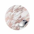 3 PCS Marbled Round Mouse Pad Rubber Non-Slip Mouse Pad, Size: 20 x 20cm Not Overlocked(Marble 3) - 1