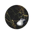 3 PCS Marbled Round Mouse Pad Rubber Non-Slip Mouse Pad, Size: 20 x 20cm Not Overlocked(Marble No. 5) - 1