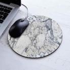 3 PCS Marbled Round Mouse Pad Rubber Non-Slip Mouse Pad, Size: 20 x 20cm Not Overlocked(Marble No. 8) - 1