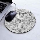 3 PCS Marbled Round Mouse Pad Rubber Non-Slip Mouse Pad, Size: 20 x 20cm Not Overlocked(Marble No. 9) - 1