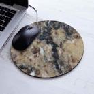 3 PCS Marbled Round Mouse Pad Rubber Non-Slip Mouse Pad, Size: 20 x 20cm Not Overlocked(Marble No. 11) - 1