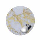 3 PCS Marbled Round Mouse Pad Rubber Non-Slip Mouse Pad, Size:  22 x 22cm Not Overlocked(Marble 2) - 1