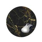 3 PCS Marbled Round Mouse Pad Rubber Non-Slip Mouse Pad, Size:  22 x 22cm Not Overlocked(Marble No. 5) - 1