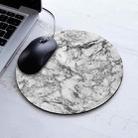 3 PCS Marbled Round Mouse Pad Rubber Non-Slip Mouse Pad, Size:  22 x 22cm Not Overlocked(Marble No. 9) - 1