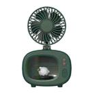 FA0015 Cute Pet Spray Humidifying Fan Home Desktop Precipitation Cooling and Heating Fan(Green Sheep) - 1