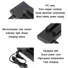 Jinnet 2 PCS Smart Dual Charge Handheld Gimbal Camera Battery Charger For DJI/Osmo(EU Plug) - 3