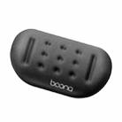 Baona Silicone Memory Cotton Wrist Pad Massage Hole Keyboard Mouse Pad, Style: Mouse Pad (Black) - 1