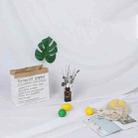 1 x 2.4m Photo Background Cloth Increased Widened Photography Cloth Live Broadcast Solid Color Cloth(White) - 1