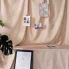 1 x 2.4m Photo Background Cloth Increased Widened Photography Cloth Live Broadcast Solid Color Cloth(Beige) - 1