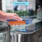 New Bring  Mobile Phone Back Sticker Card Holder Cowhide Bus Card Holder Card Antimagnetic Card Sticker(Blue) - 7