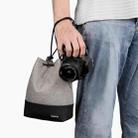 Baona Waterproof Micro SLR Camera Bag Protective Cover Drawstring Pouch Bag, Color: Medium Gray - 7