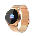 Q8 OLED Color Screen Fashion Smart Watch  IP67 Waterproof, Support Heart Rate Monitor / Blood Pressure Oxygen / Fitness Tracker(Gold steel strap) - 1