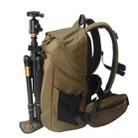3011 Multifunctional Double Shoulder SLR Digital Camera Bag, Size: Small(Khaki) - 1