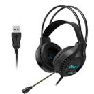 Smailwolf AK3 Headset Game Headphones Wired Luminous Desktop Computer Headset, Style: USB Single-plug  - 1