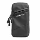 Running Mobile Phone Arm Bag Sports Yoga Fitness Mobile Phone Bag(B221 Zipper Black) - 1